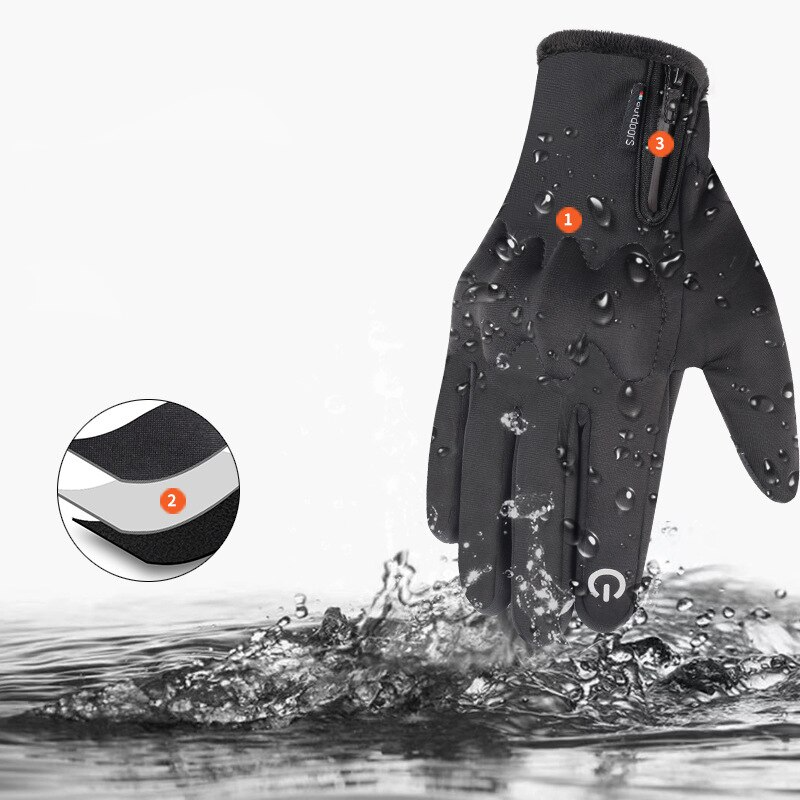 Gants de Moto thermique tactile