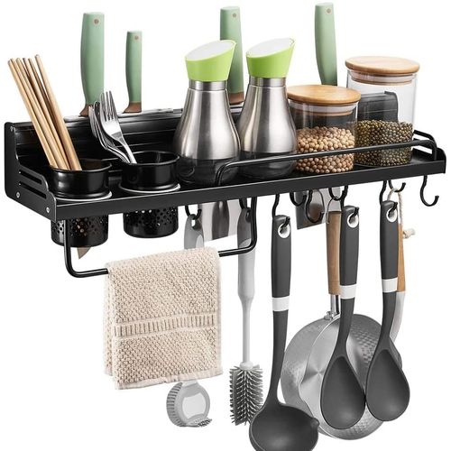 Support de rangement de cuisine en aluminium multifonctionnel