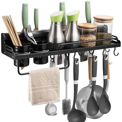 Support de rangement de cuisine en aluminium multifonctionnel